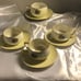 Vintage signed and stamped tea cups and saucers