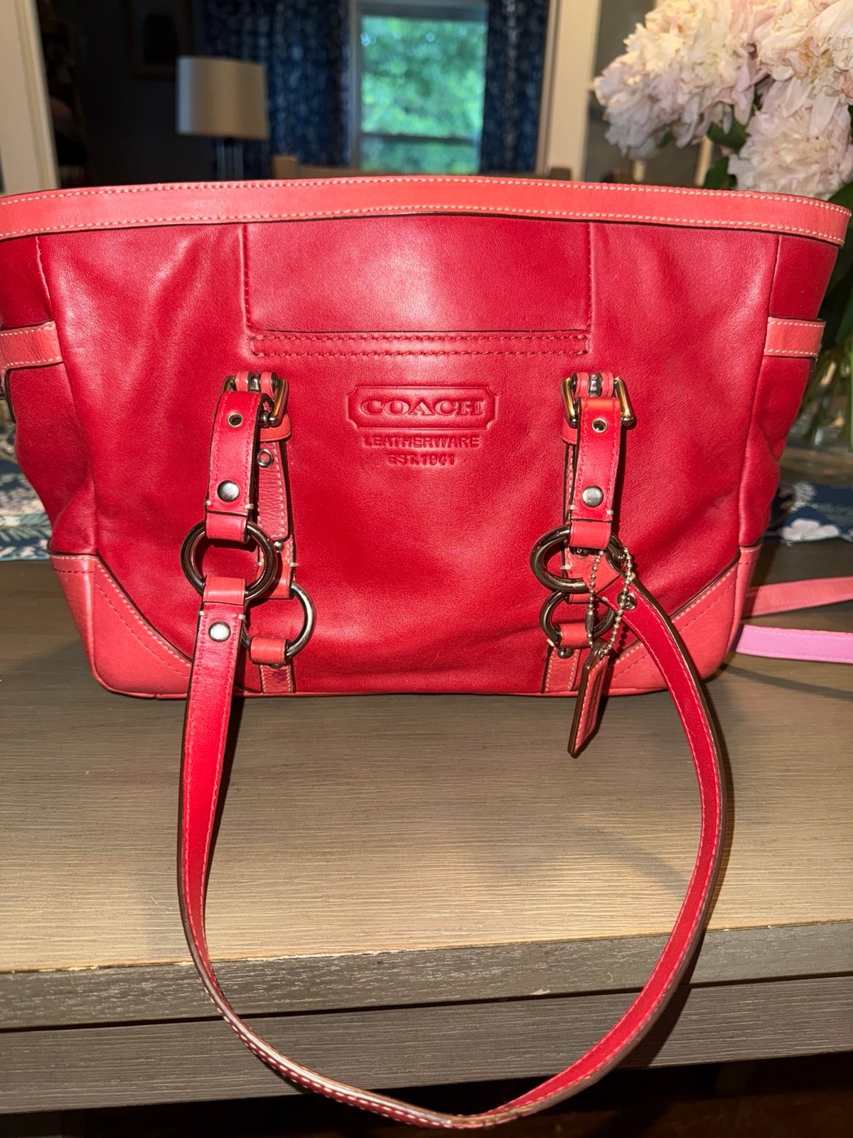Vintage Coach East West purse