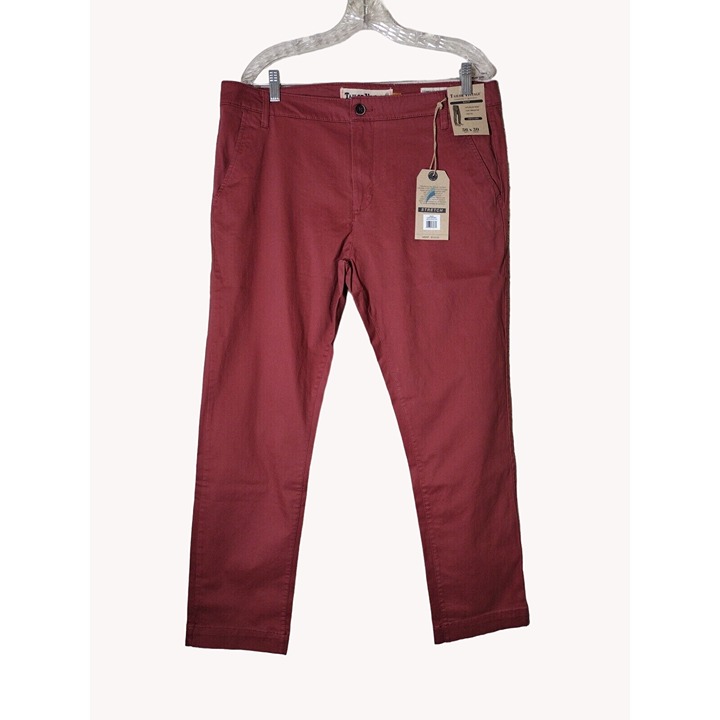 Tailor Vintage Pants Mens 36x30 Slim Fit Stretch Canyon Red Connecticut Original