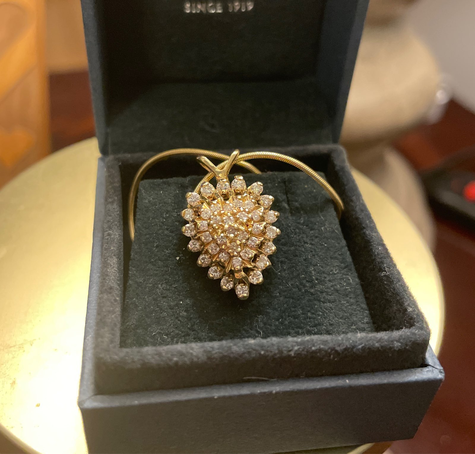 14k gold diamond necklace