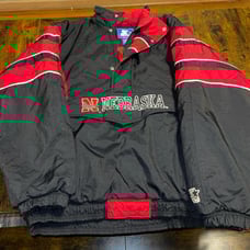 Vintage Nebraska Huskers Starter Puffer Jacket