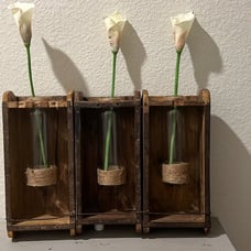 Brick mold wall vase