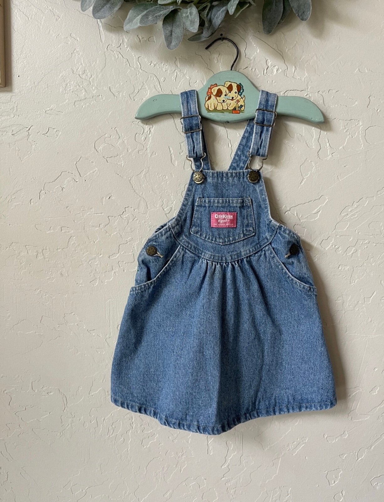Vintage Oshkosh denim overall dress