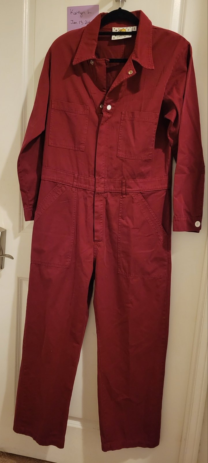 Big Bud Press OG Longsleeve Jumpsuit Cranberry Red Size L