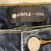 Purple Brand Jeans Men 34 Style P001 Denim Pants, Button Fly Dark stone rinse
