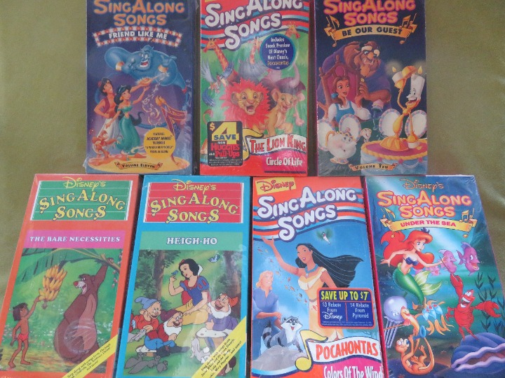 Disney's Sing Along Songs VHS Tapes