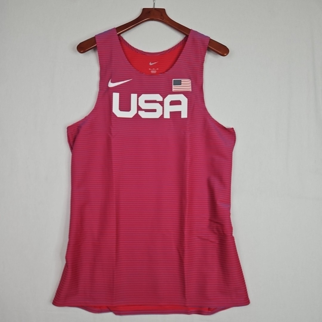 Nike 2023 USA International Team Pro Elite Track Singlet Men Size 2XL AO8669-602