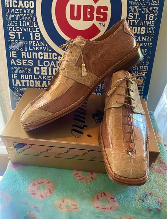 Mauri Two Tone Alligator Shoes SZ12 New in Box