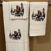Bathing Bigfoot wash rag, hand towel, bath towel 3 piece set