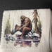 Bathing Bigfoot wash rag, hand towel, bath towel 3 piece set