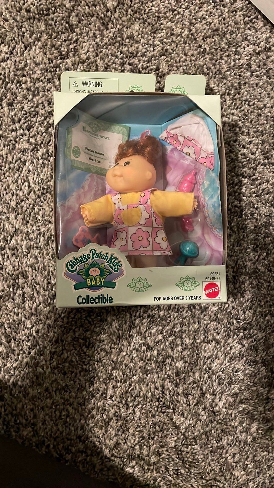Brand new in box vintage 1996 Cabbage Patch Kids Collectible Mini Doll 69221