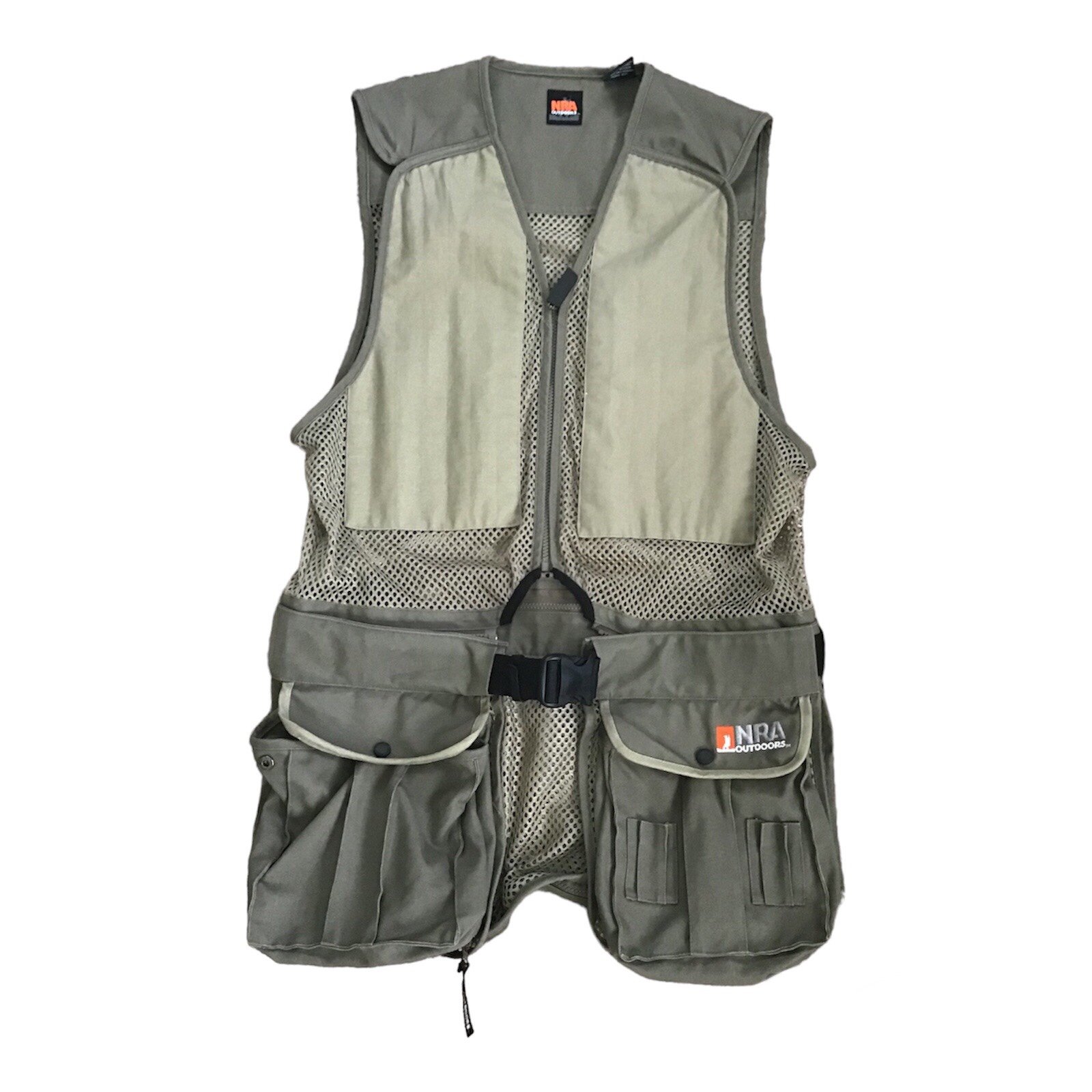 NRA Outdoors Long Convertible Detachable Mens Hunting Vest Size Large