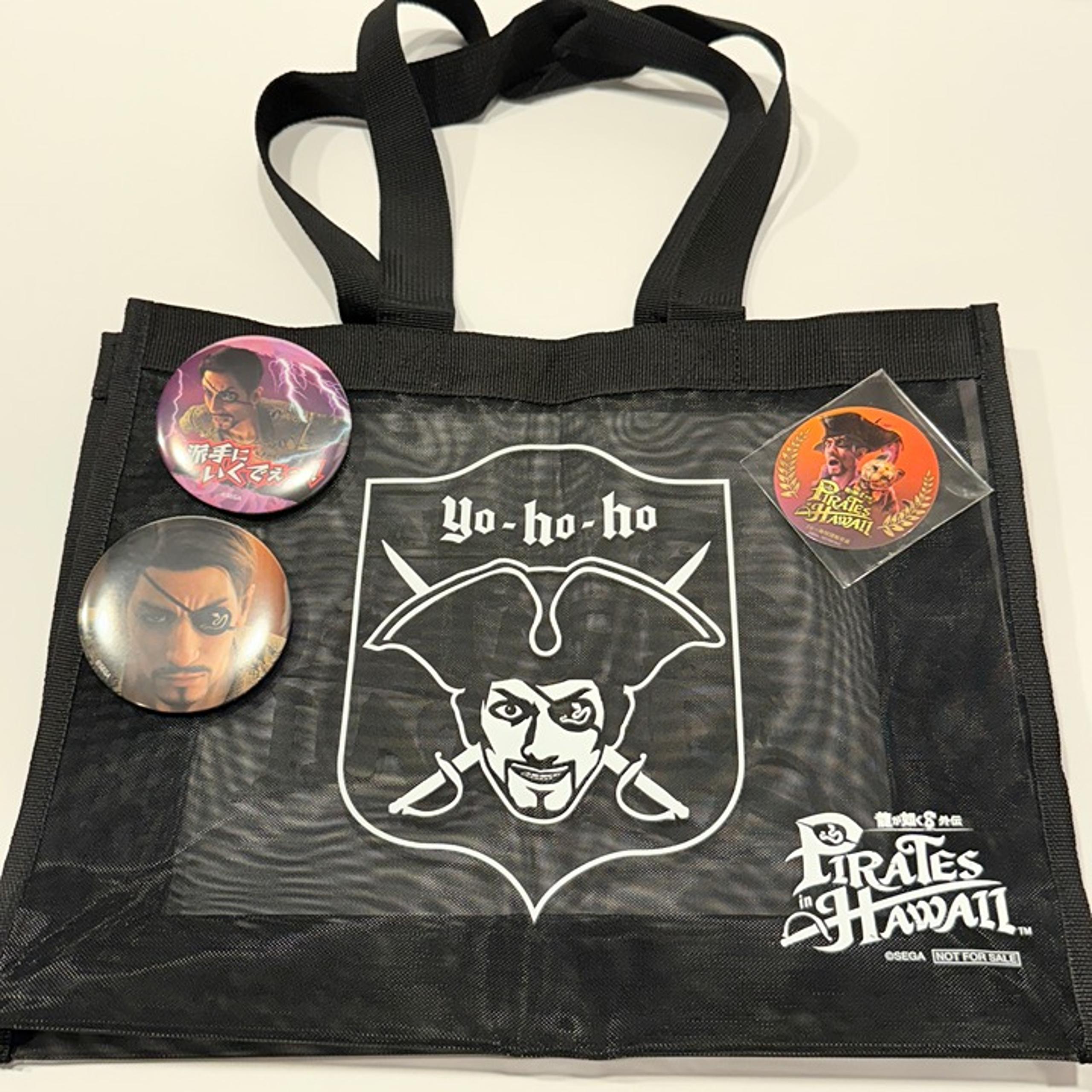 Yakuza Pirates in Hawaii Majima Tote Bag bundle set - Tokyo Game Show official!