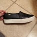 Keds & Kate Spade Collab Triple Decker Dark Blue Leather Slip-on Shoes Size 7.5