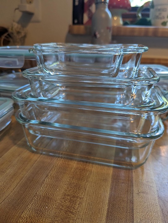 Vtopmart 15 Pack Glass Food Storage Containers, Meal Prep Containers, Airtight G