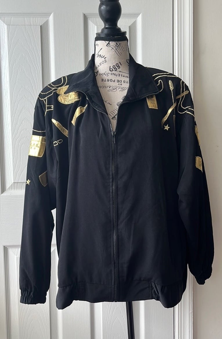 80s vintage bomber jacket