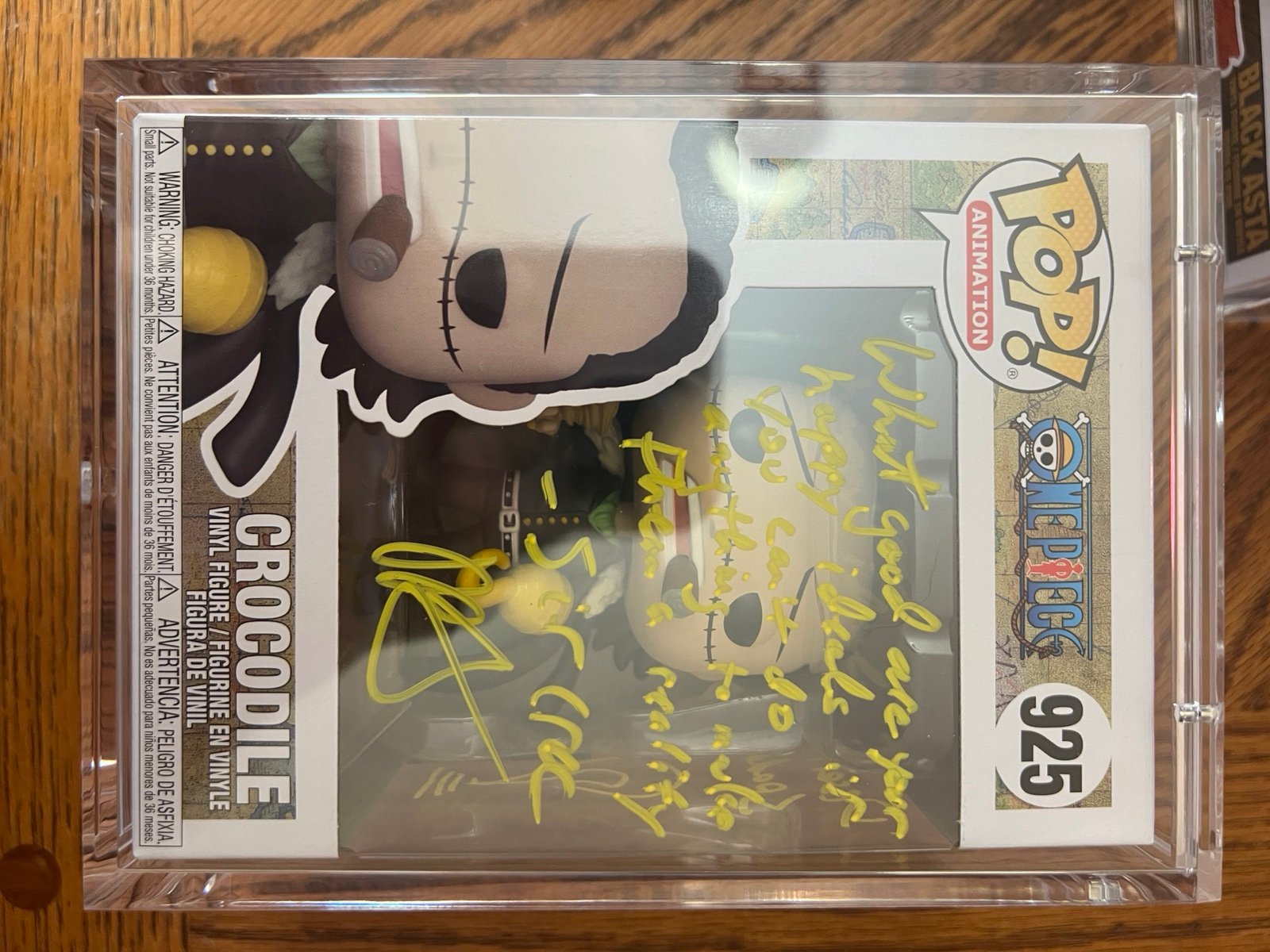 Funko pop crocodile signed one piece anime