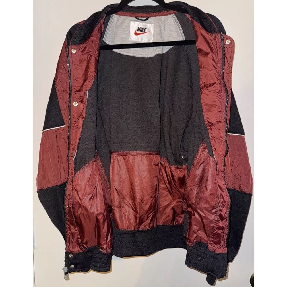 Vintage NIKE Sweater Light Ziper Jacket Size Large Zipper Pockets
