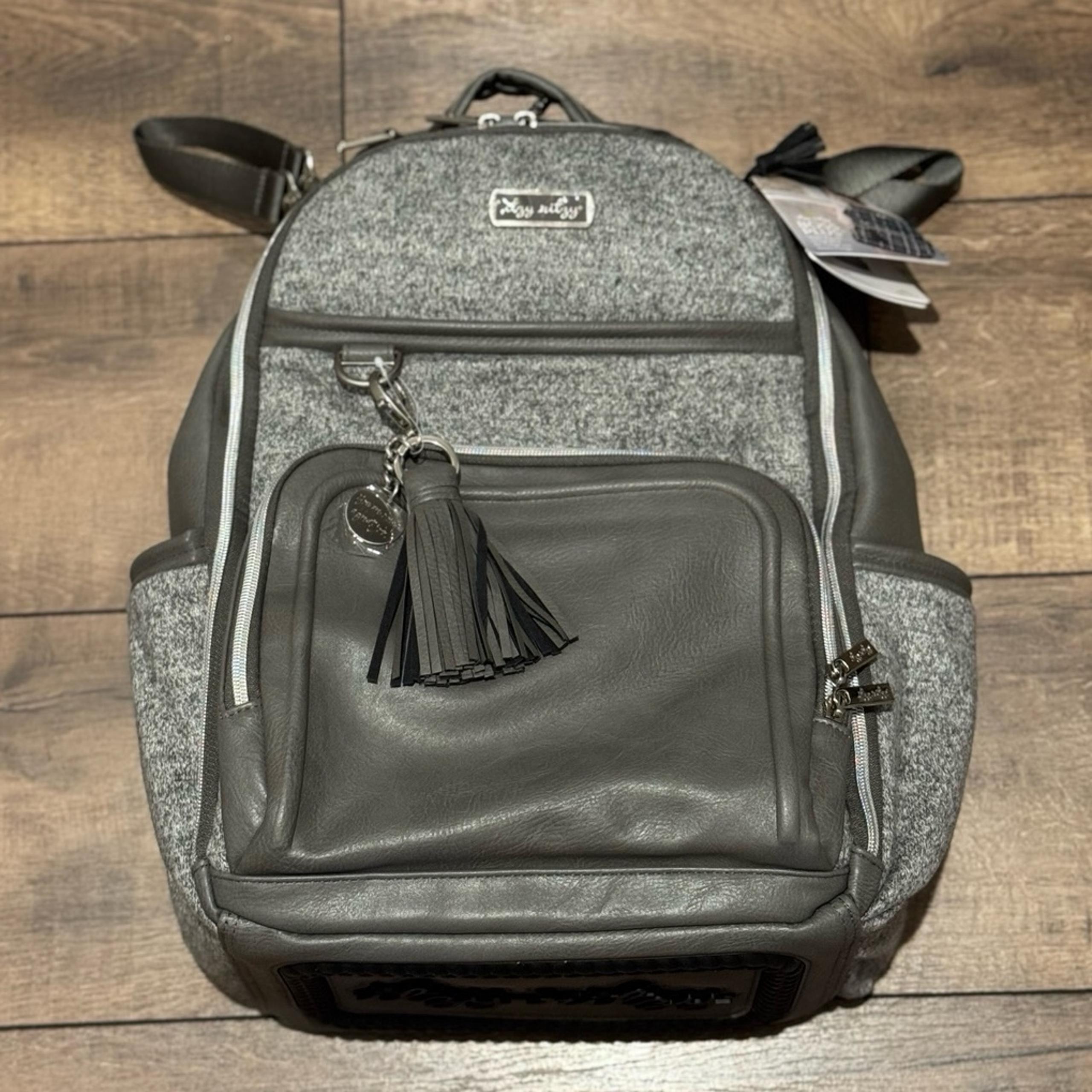 Itzy Ritzy Boss Plus Large Baby Diaper Bag Backpack Grayson *DISCONTINUED- NWT*
