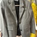 Prada grey two button jacket size 38
