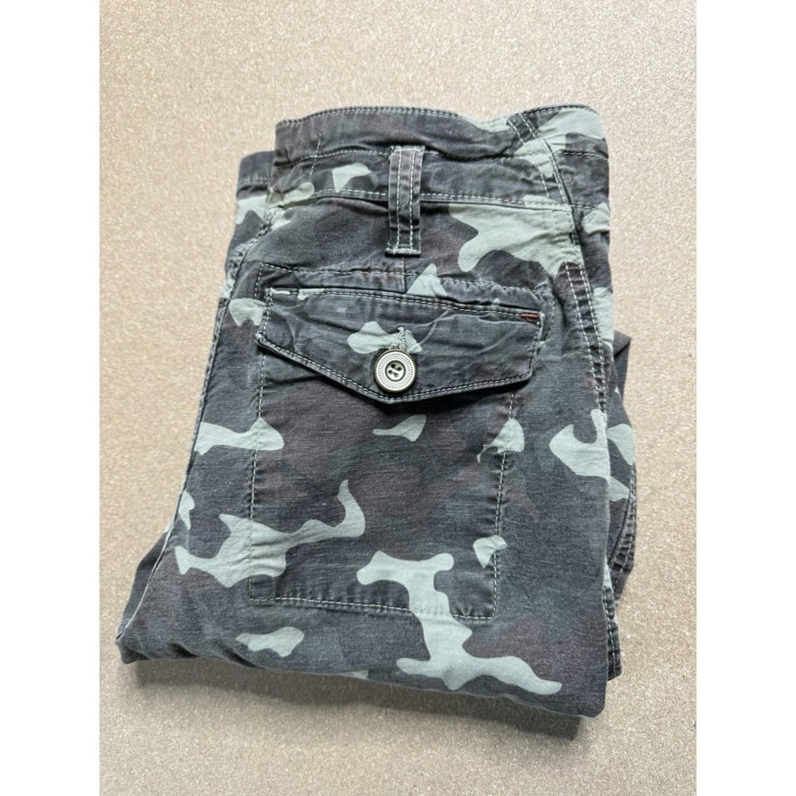 Anthropologie The Wanderer Cargo Pants Womens 26X27 Green Camo Lightweight