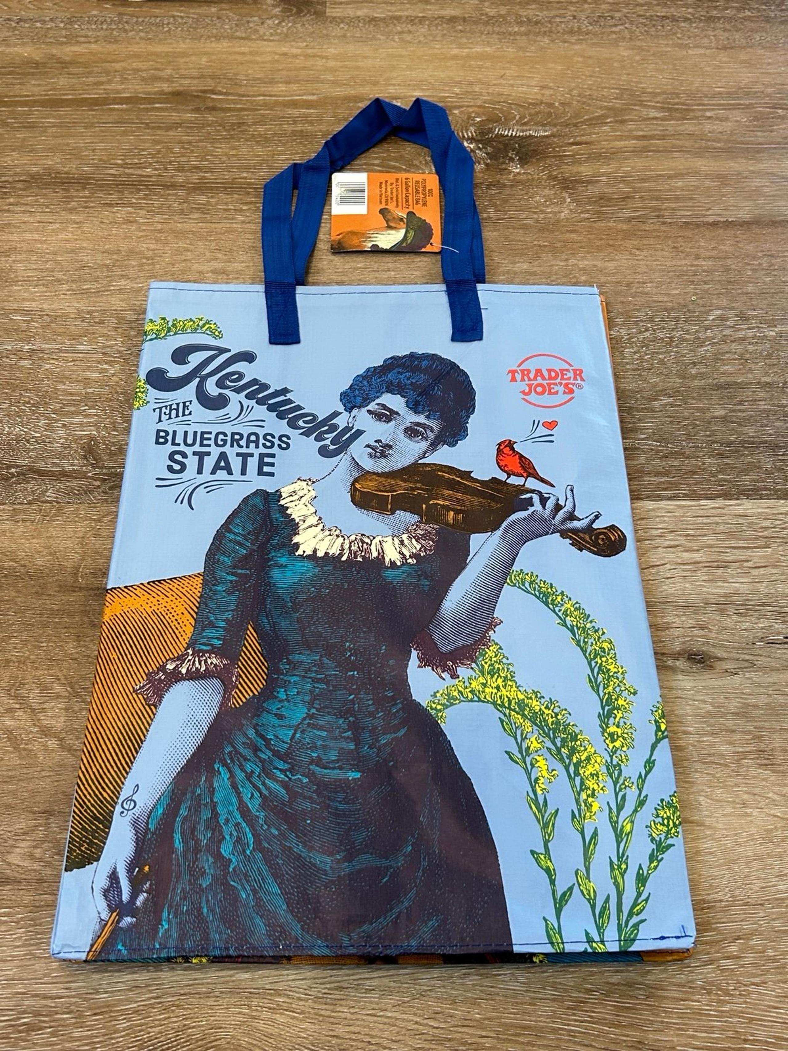 NWT Trader Joe’s Kentucky Reusable Grocery Tote Bag