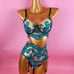 Embroidered Mesh Underwire Garter Set