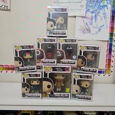 Squid Game Set - Funko Pop - Clear Protector Included