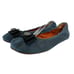 Lanvin x Acne Blue Denim Grosgrain Bow Ballet Flats Ballerinas Women's Shoes
