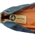 Lanvin x Acne Blue Denim Grosgrain Bow Ballet Flats Ballerinas Women's Shoes