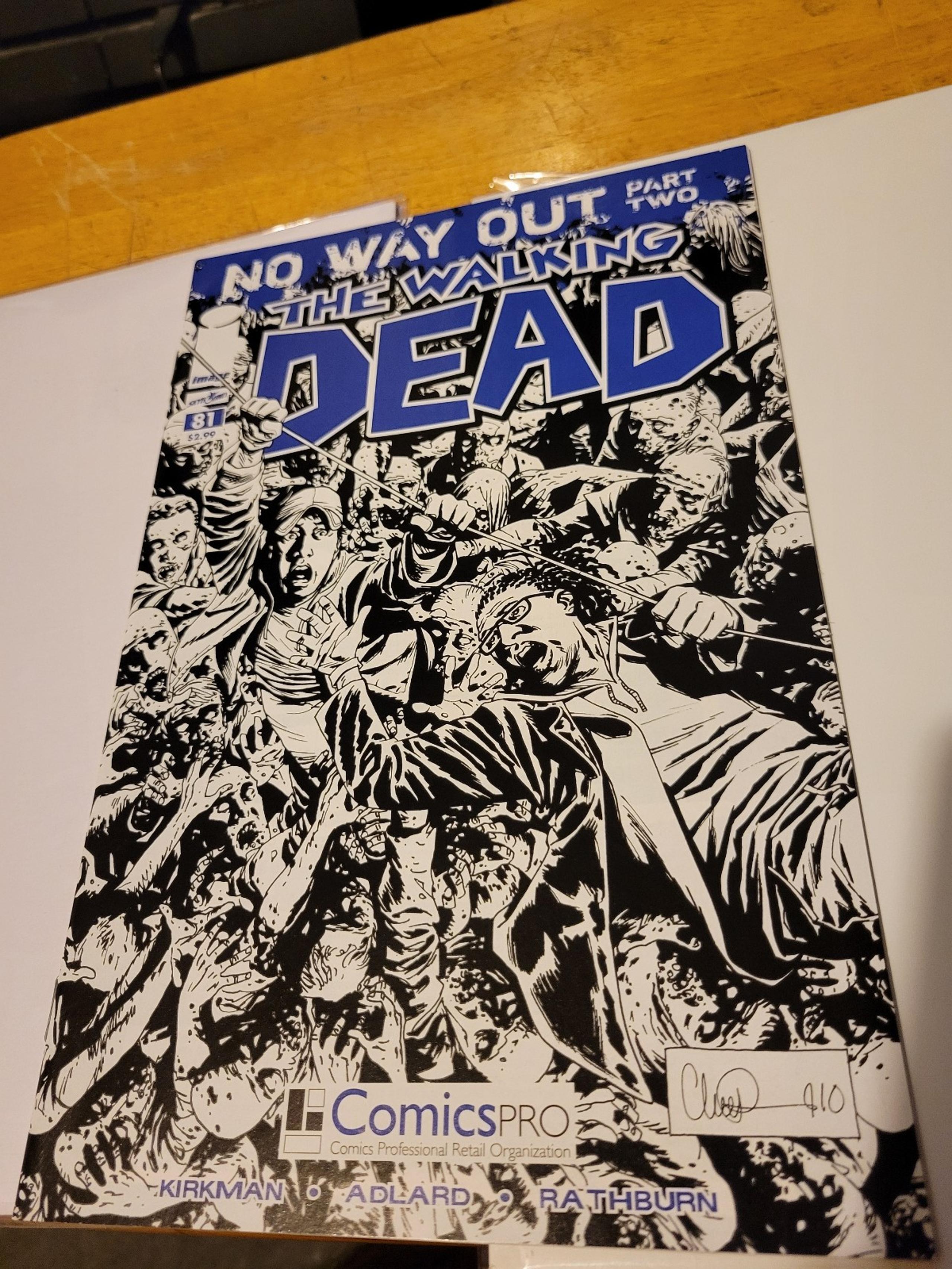 The Walking Dead #81 sketch variant image comics Robert KIRKMAN