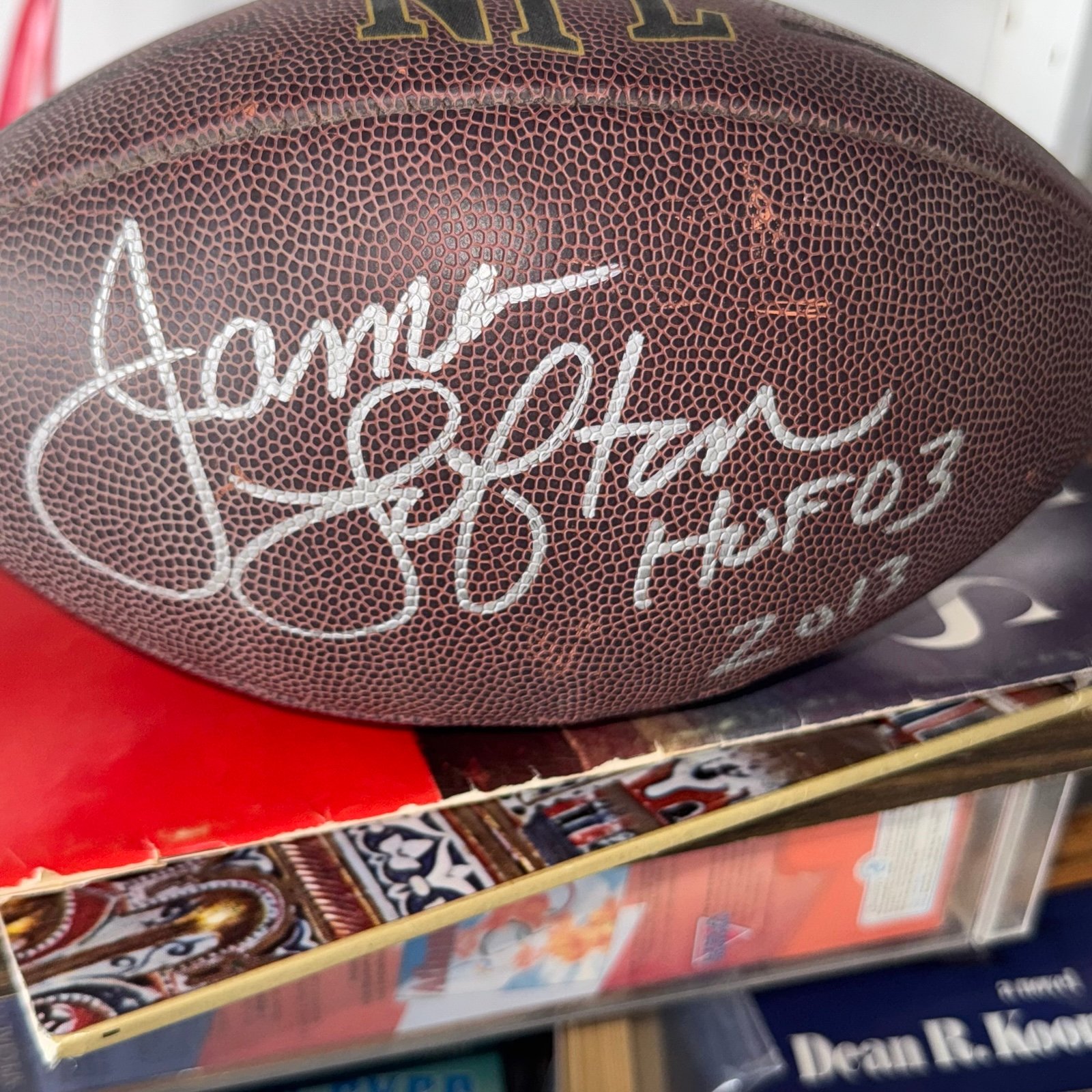 JAMES LOFTON SIGNED NFL FOOTBALL