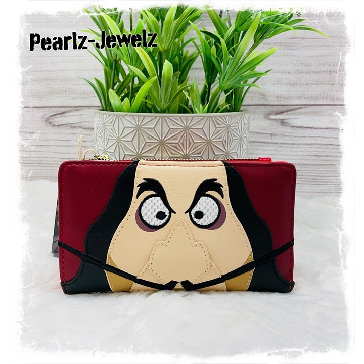 Loungefly Disney Peter Pan Captain Hook Figural Cosplay Wallet NWT