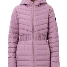 Quilted Puffed Hooded Winter Coat L