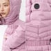Quilted Puffed Hooded Winter Coat L