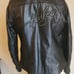Harley-Davidson Women's Crystal Embellished Black Leather Jacket Sz Small Y2k