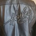 Harley-Davidson Women's Crystal Embellished Black Leather Jacket Sz Small Y2k