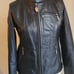 Harley-Davidson Women's Crystal Embellished Black Leather Jacket Sz Small Y2k