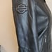 Harley-Davidson Women's Crystal Embellished Black Leather Jacket Sz Small Y2k