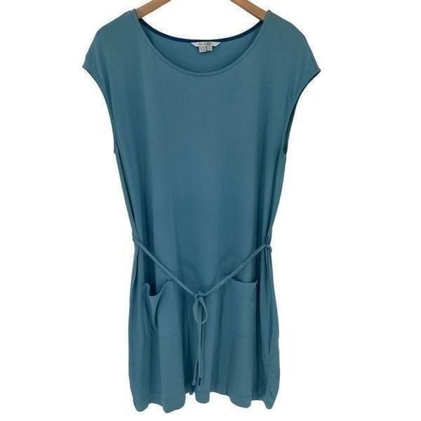 Boden Adriana Tunic Dress Mini Casual Travel Commute Vacation Women Medium Blue