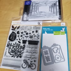 Stamps, die cuts embossing folders