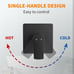 Black Tub Shower Faucet Set Complete with 8-Inch Rainfall Shower Head and Tubspt