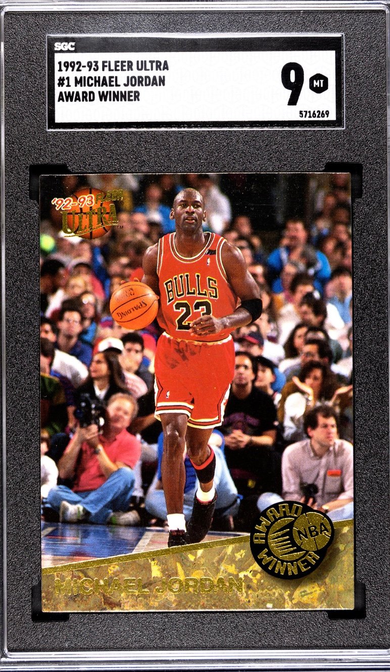 1992-93 Fleer Ultra Michael Jordan Award Winner #1 SGC 9 Chicago Bulls