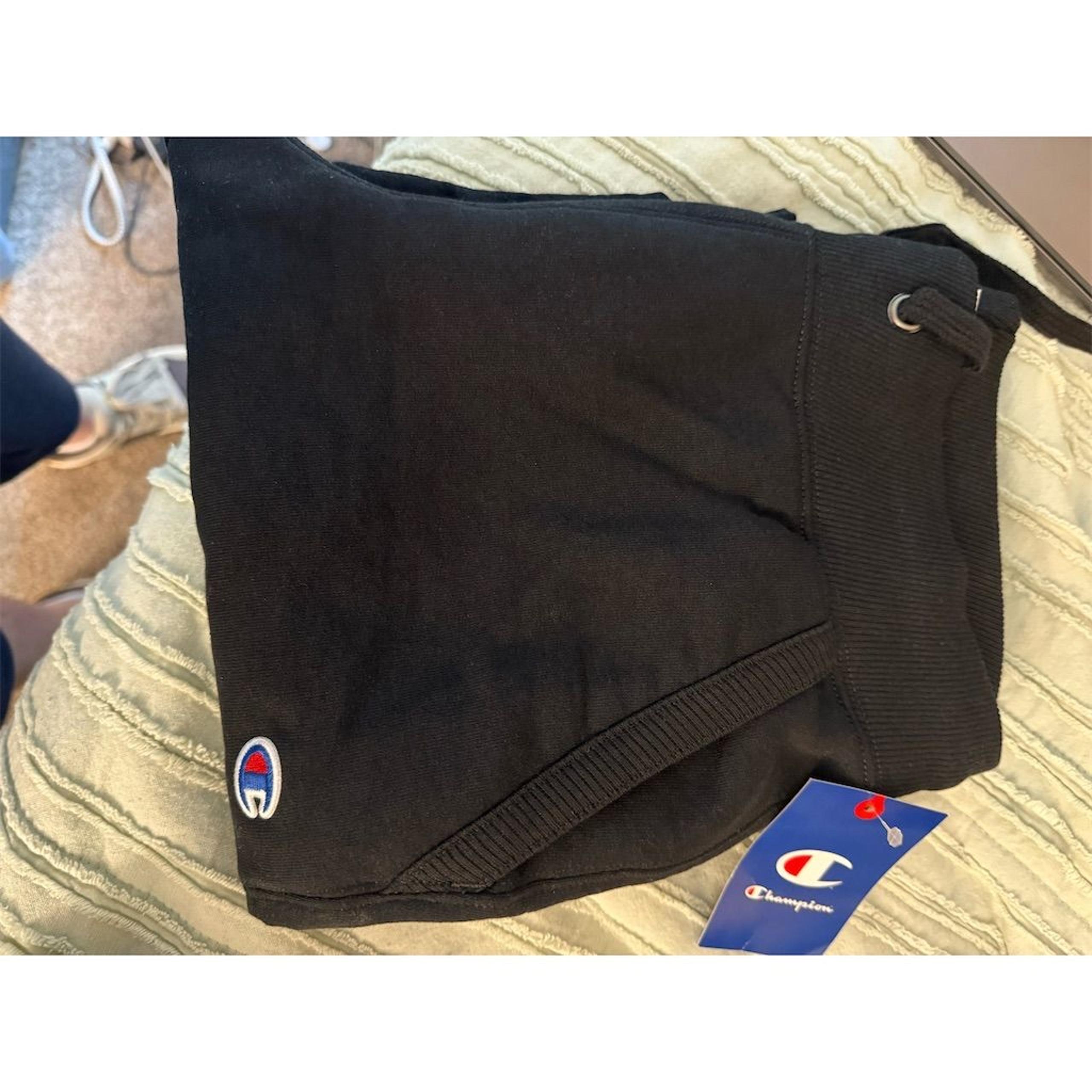 Champion Women's Sweatpants Size S Black Fleece Straight Leg Casual