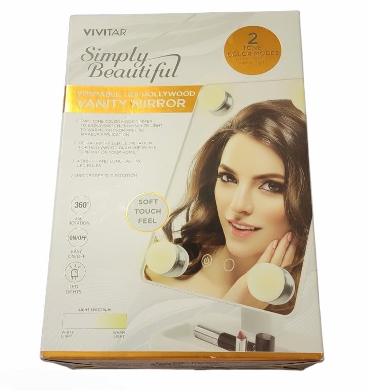 Vivitar simply beautiful portable led hollywood vanity sale mirror lights