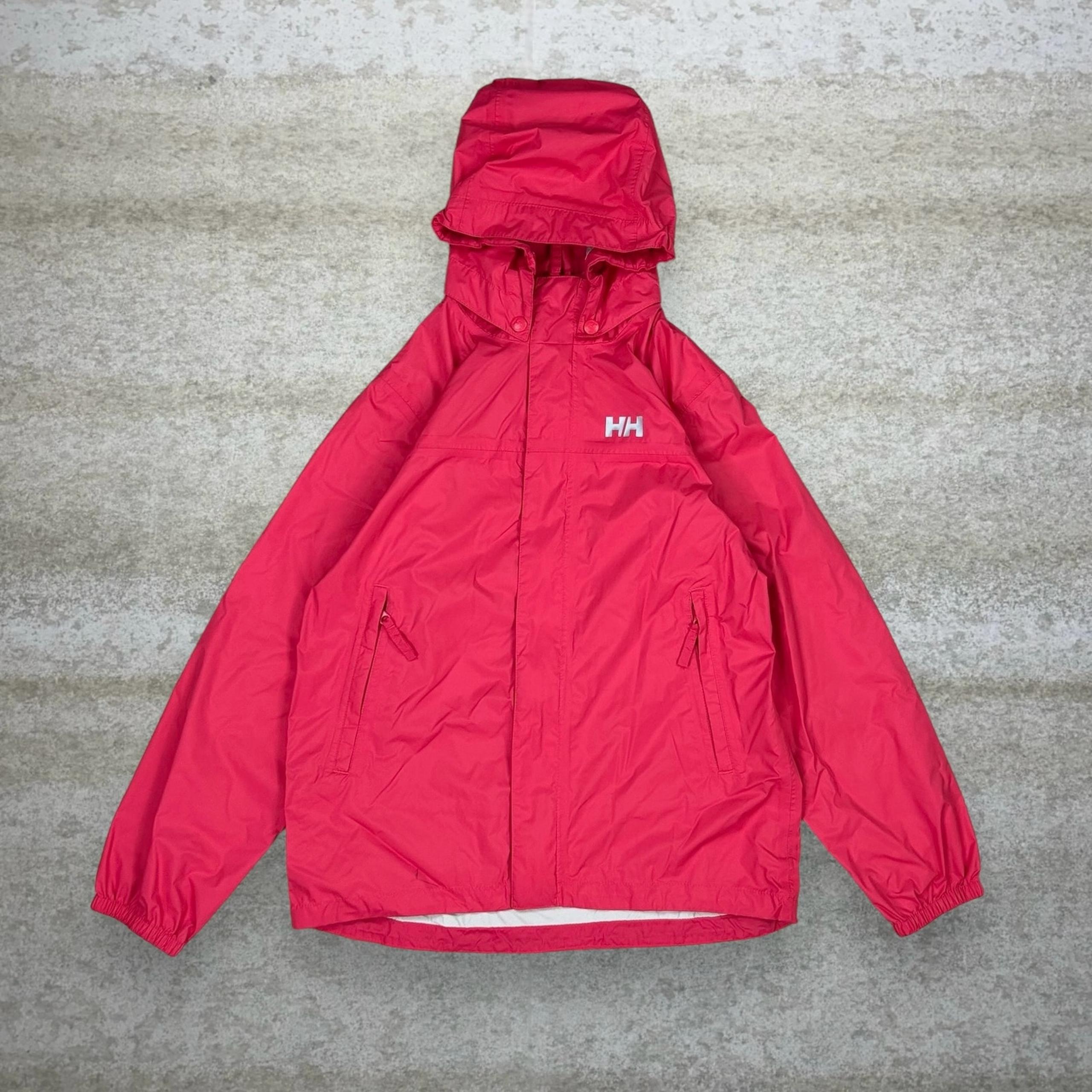 Helly Hansen Windbreaker Jacket Pink Light Weight 152/12 Style Hooded