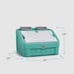 Step2 2-in-1 Plastic Toddler Toy Box & Art Lid, Mint