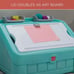 Step2 2-in-1 Plastic Toddler Toy Box & Art Lid, Mint