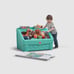 Step2 2-in-1 Plastic Toddler Toy Box & Art Lid, Mint