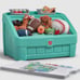 Step2 2-in-1 Plastic Toddler Toy Box & Art Lid, Mint